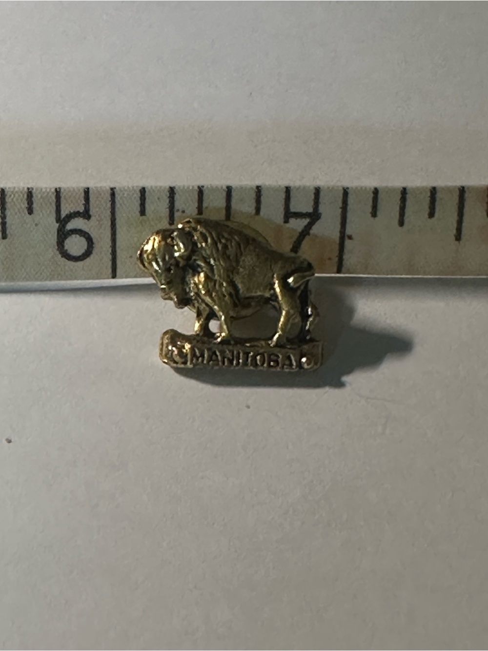 Vintage Manitoba Bison Lapel Pin
